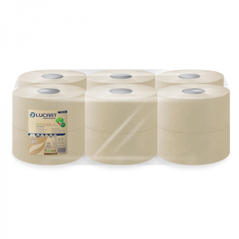 Voir la fiche produit Papier toilette Eco Natural, mini Jumbo 200 mtres - LUCART