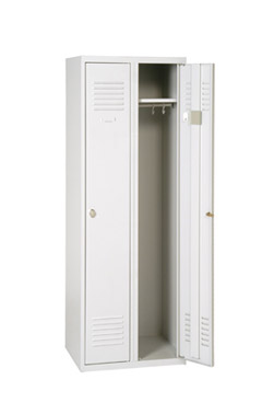 Vestiaires monoblocs industrie propre 2 cases