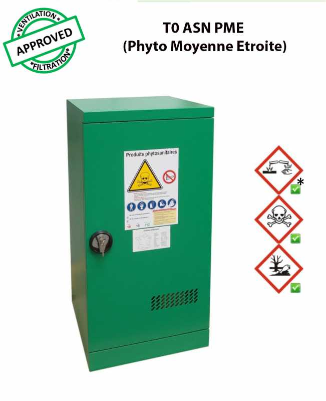 Voir la fiche produit Armoire de sret pour produits phytosanitaires T0 ASN PME - CYLTEC