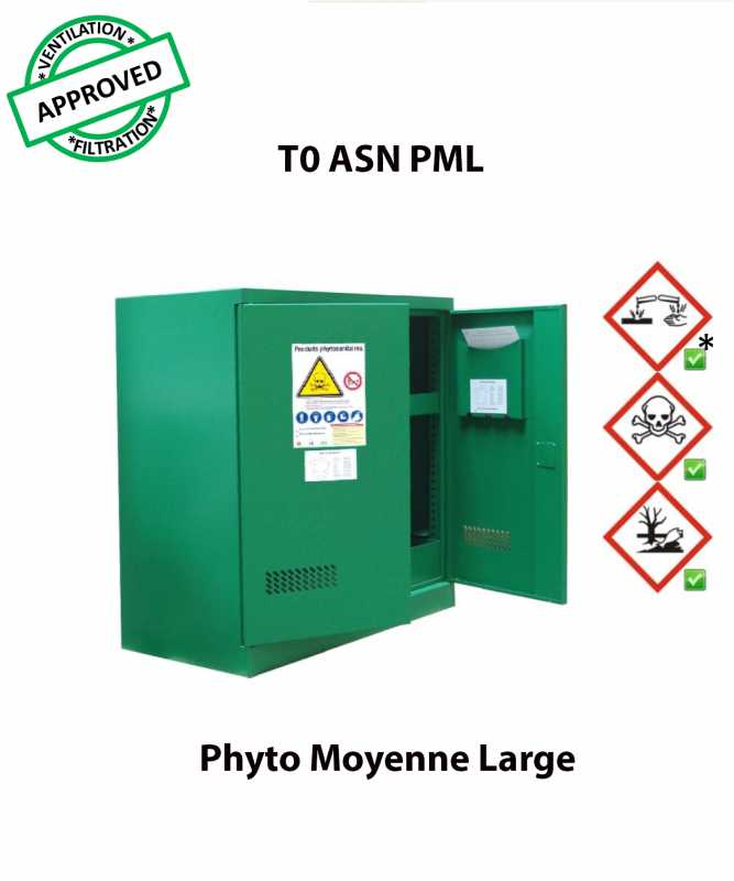 Voir la fiche produit Armoire de sret pour produits phytosanitaires T0 ASN PML - CYLTEC