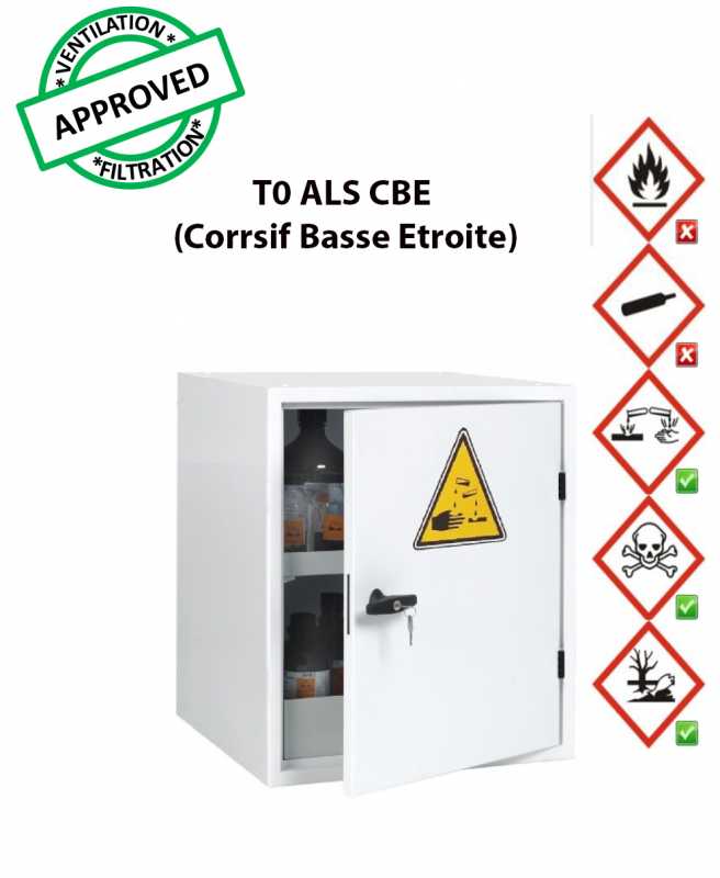 Voir la fiche produit Armoire de sret pour produits corrosifs T0 ALS CBE - CYLTEC
