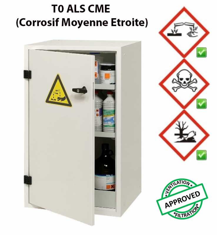 Voir la fiche produit Armoire de sret pour produits corrosifs T0 ALS CME - CYLTEC