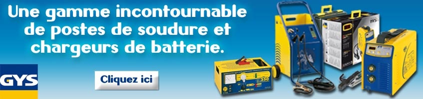 D�couvrez notre gamme de postes de soudure et de chargeurs de batterie Gys