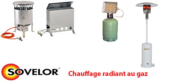 Chauffage Tube Radiant au gaz Propane GTS23N GTS23NG31 Sovelor-Dantherm