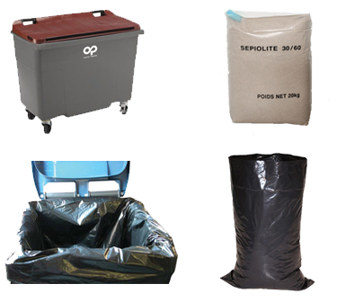 absorbants-conteneurs-de-dechets-sacs-poubelle-films-de-protection