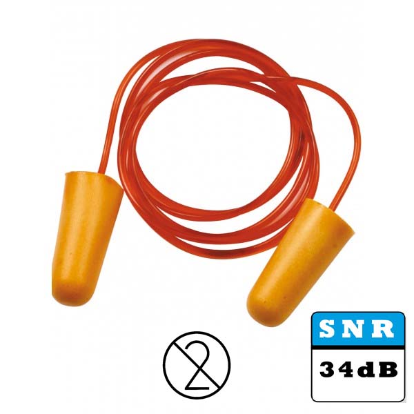 Voir la fiche produit Bouchons d'oreilles anti bruit en polyurthane avec cordon HGB030C - SINGER FRRES 2