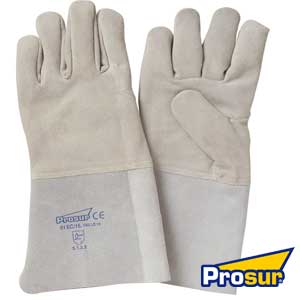 Voir la fiche produit Gants anti-chaleur de soudeur 51EC15 en cuir de bovin - PROSUR