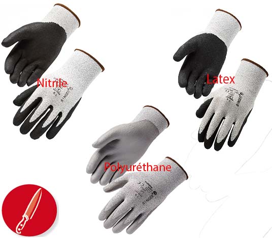 Gants de protection chimique STURDY LATEX COFRA Taille 9