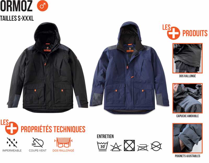 Voir la fiche produit Parka chaude impermable Ormoz - PARADE TM