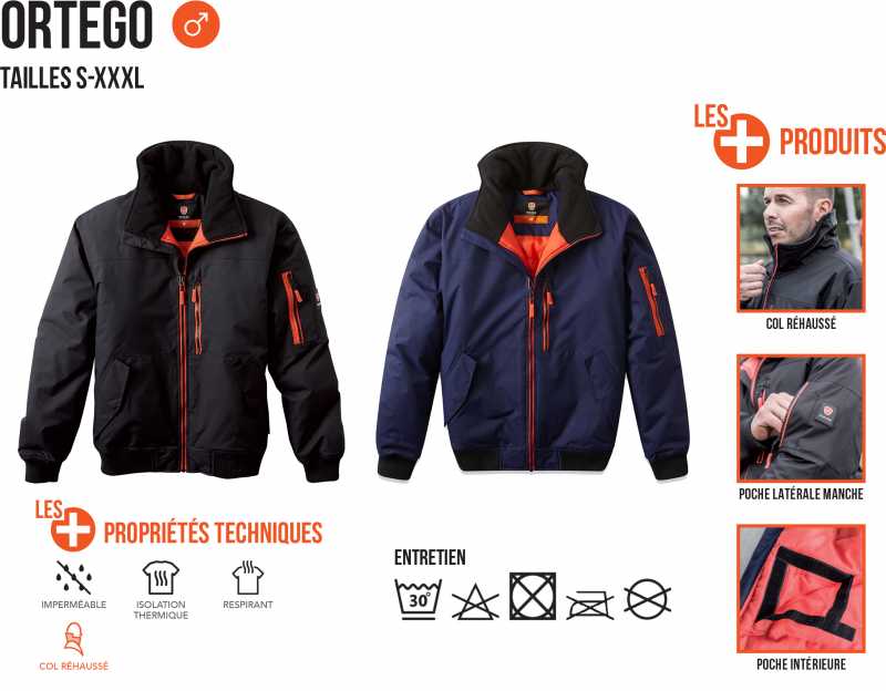 Voir la fiche produit Blouson de travail chaud Ortego - PARADE TM