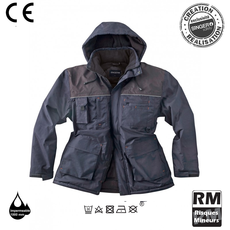 Voir la fiche produit Parka chaude Palama Polyester Rip-stop enduit PVC. Impermable - SINGER FRRES 2