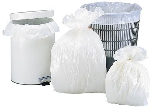 Sacs poubelles H.D 5 Litres Blanc