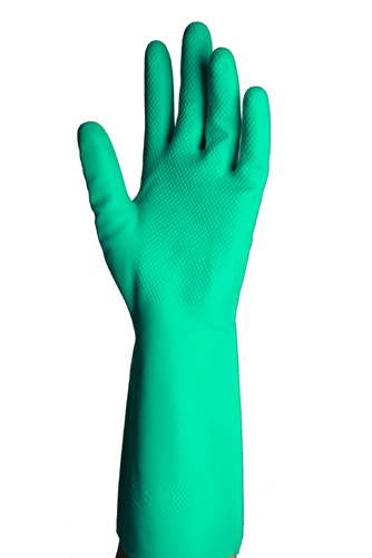 Industrial Rubber Gloves Heavy Duty Gants en Acids et Alcalins de Longue Durée Gants Chimie 35cm Gants de Protection Chimique 