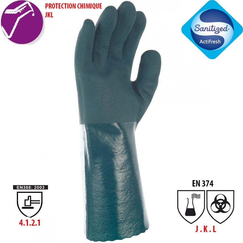 Gant protection chimique PVC3040