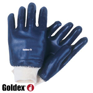 Voir la fiche produit Gant nitrile bleu enduction lourde NBR 327 - GOLDEX