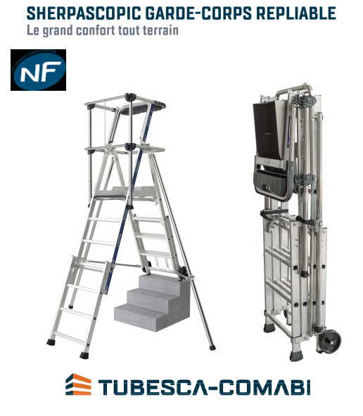 Voir la fiche produit Sherpascopique garde corps repliable - TUBESCA