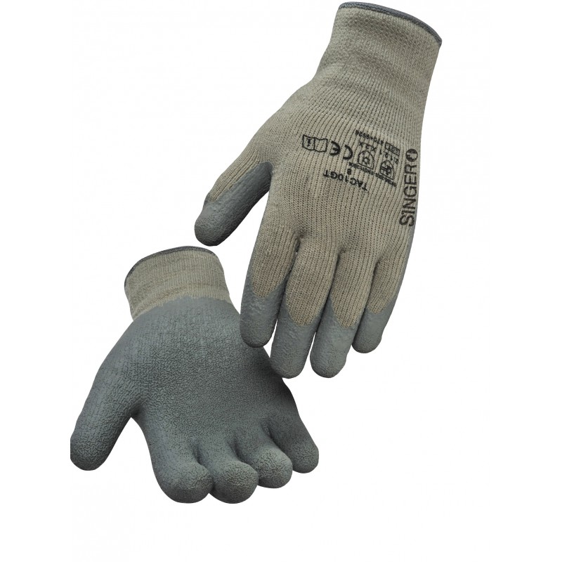 Voir la fiche produit Gant de protection TAC10GT latex. Support acrylique sans couture - SINGER FRRES 2