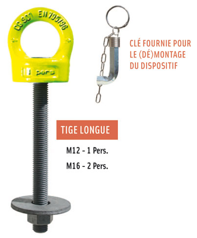 Voir la fiche produit Ancrage antichute a il rotatif - CORFIL