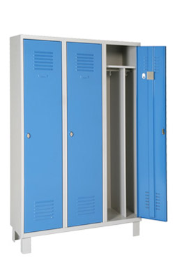 Voir la fiche produit Vestiaires monoblocs industrie salissante 3 cases