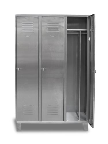 Voir la fiche produit Vestiaires monoblocs Inox industrie salissante - CARAY