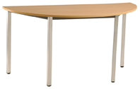 Voir la fiche produit Tables de runion 1/2 lune L120 x P60 - BUROCEAN