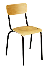 Voir la fiche produit Chaises empilables - assise et dosseret bois