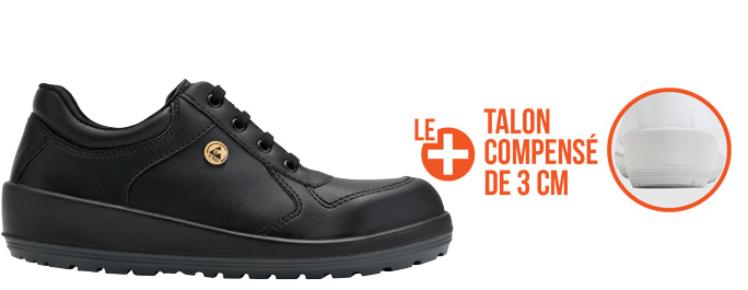 Chaussure de securite deals a talon compense