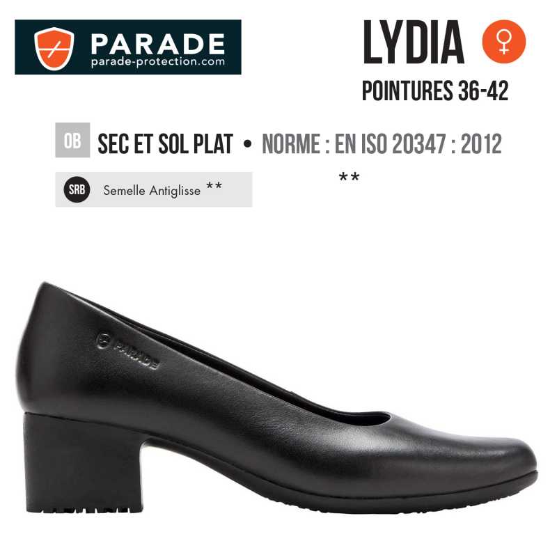 Voir la fiche produit Chaussures de travail à talon niveau OB SRB Lydia - PARADE TM