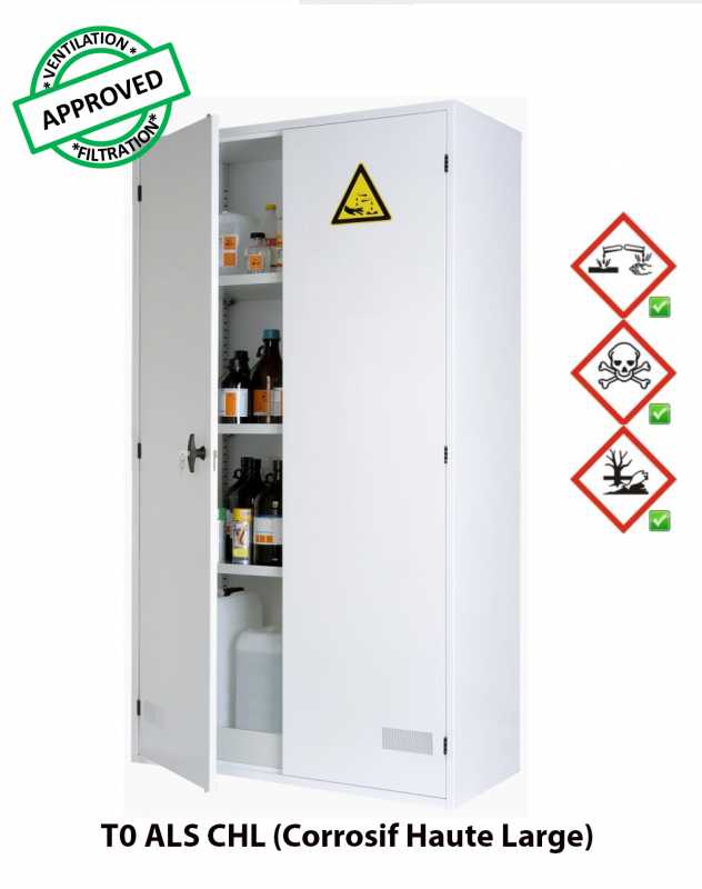 Voir la fiche produit Armoire de sret pour produits corrosifs T0 ALS CHL - CYLTEC