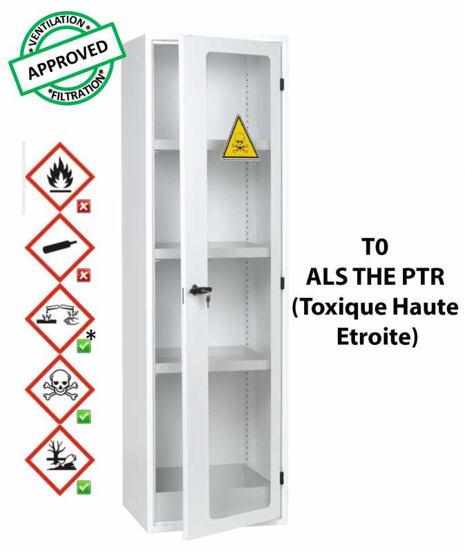 Voir la fiche produit Armoire de sûreté pour produits toxiques T0 ALSTHEPTR - CYLTEC