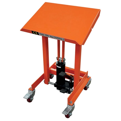 Voir la fiche produit Table lvatrice hydraulique servante  plateau inclinable 150 kg - STOCKMAN