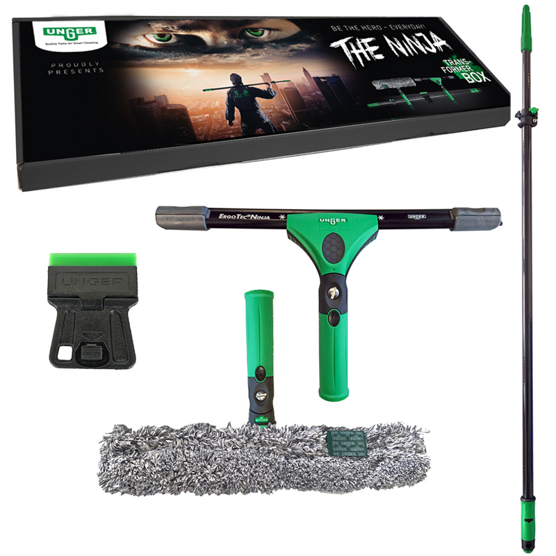 Voir la fiche produit Kit de laveur vitres Unger Ninja - Transformer Box Vitrerie - UNGER