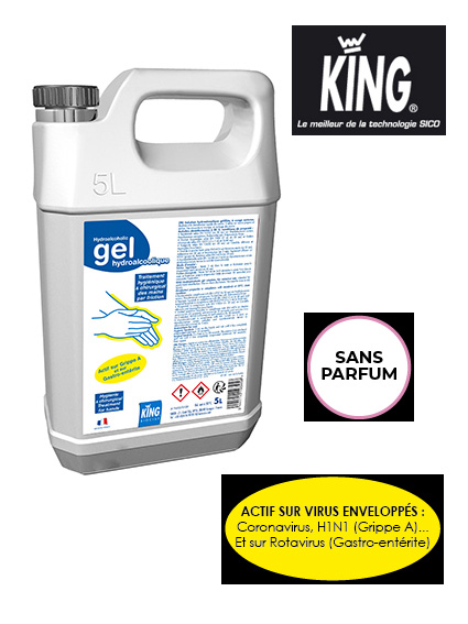 Voir la fiche produit Gel hydroalcoolique King bidon de 5 litres - SICO