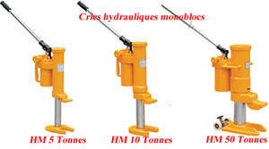 Crics monoblocs hydrauliques